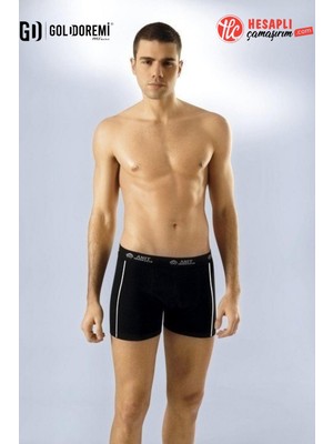 Gd Goldoremi Premium Erkek Pamuklu Esnek Terletmez Rahat Kalıp Şeritli Boxer