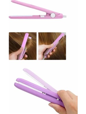 DS LLC Saç Düzleştirici Pürüzsüz Parlaklık Seyahat Tipi Taşınabilir Seramik Kaplama