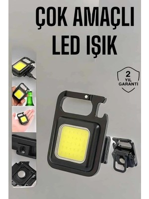 DS LLC Kamp Işığı Çok Fonksiyonlu Taşınabilir Anahtarlık Kapak Açma Manyetik Özelliği