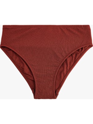 Koton Yüksek Bel Dokulu Bikini Altı