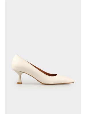 Elle Bej Deri Kadın Stiletto