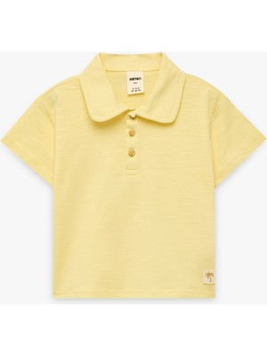 Koton Pamuklu Düğmeli Kısa Kollu Polo Yaka Tişört