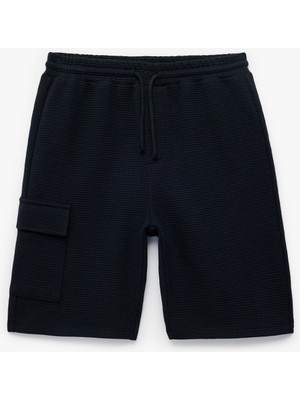 Koton Kapaklı Cepli Beli Lastikli Basic Şort