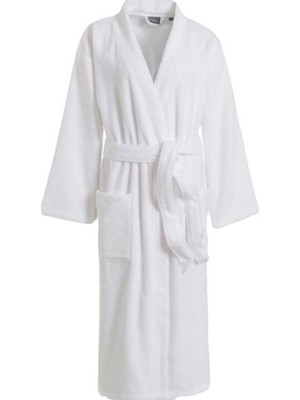 Nevresim Dünyası Pamuklu Tek Bornoz Beyaz Unisex
