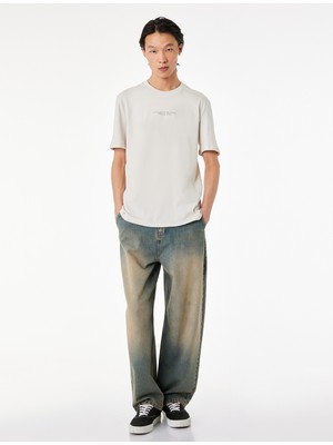 Koton Regular Fit Bisiklet Yaka Kısa Kollu Pamuklu Arkası Baskılı Tişört