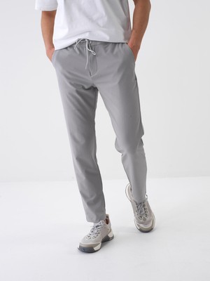 Xint Erkek Gri Formunu Koruyan Slim Fit Jogger