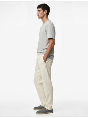 Koton Kısa Kollu Pamuklu Bisiklet Yaka Basic Slim Fit Tişört