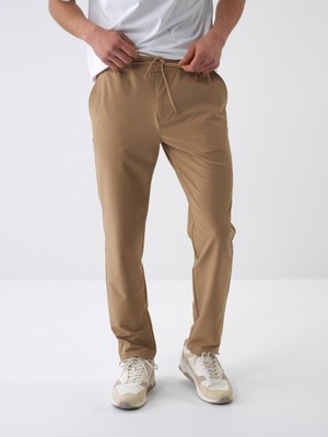 Xint Erkek Camel Formunu Koruyan Slim Fit Jogger