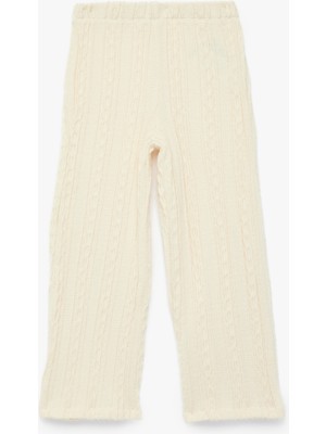 Koton Örgü Detaylı Cepli Geniş Paça Pantolon