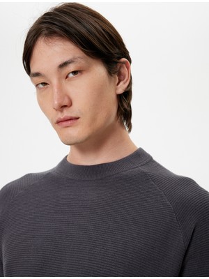 Koton Bisiklet Yaka Kazak Triko Basic Uzun Kollu Pamuklu