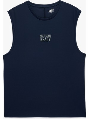 Koton Straight Fit Kolsuz Bisiklet Yaka Baskılı Sporcu Atleti