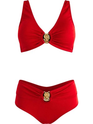 Sailor Moda Özel Tasarım Yüksek Bel Bikini Takım