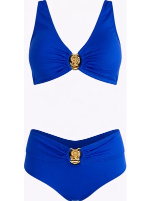 Sailor Moda Özel Tasarım Yüksek Bel Bikini Takım