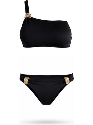 Sailor Moda Tek Omuz Özel Tasarım Bikini Takım