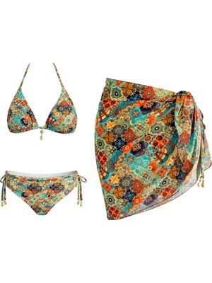 Sailor Moda Kısa Pareolu Brezilyan Bikini Takım