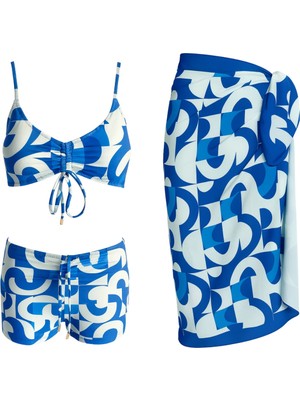 Sailor Moda Pareolu Toparlayıcı Şortlu Takım