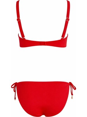Sailor Moda Straplez Deniz Kabuğu Halkalı Kadın Bikini Takım
