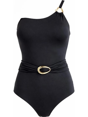 Sailor Moda Tek Omuz Aksesuarlı Mayo