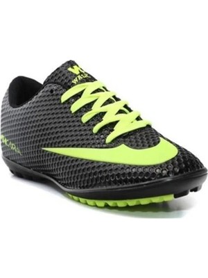 Walked 401-26 Çocuk Halı Saha Ayakkabı Siyah Sarı 36-39