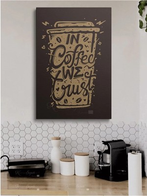 Şehzat Cafeler Kahve Büfe Büfeler Için Abstract Trend Dekoratif Kanvas Canvas Tablo