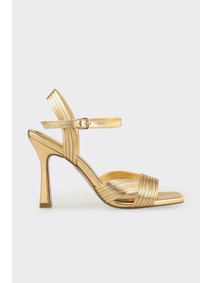 Elle Gold Kadın Topuklu Sandalet