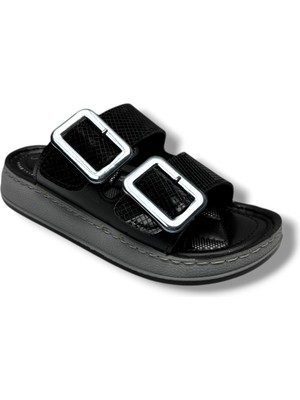 Serra 7000-2-26 Kareli Parlak Deri Çift Tokalı Anatomik Kadınterlik