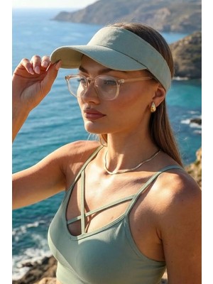 Elif İç Giyim Uv Koruyuculu Unisex Siperlikli Tenisci Vizör Şapka