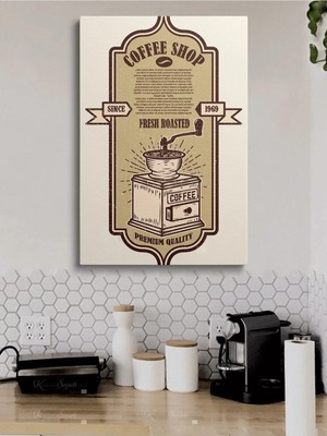 Şehzat Cafe Caffe Cafeler Kahve Büfe Büfeler Için Abstract Trend Dekoratif Kanvas Canvas Tablo Tablolar