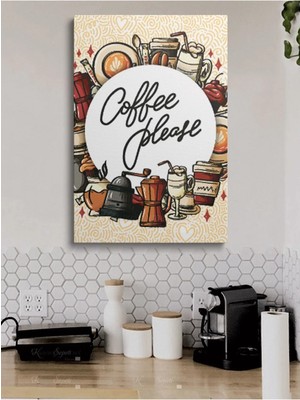Şehzat Cafe Caffe Cafeler Kahve Büfe Büfeler Için Abstract Trend Dekoratif Kanvas Canvas Tablo Tablolar