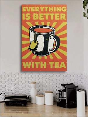 Şehzat Cafe Caffe Cafeler Kahve Büfe Büfeler Için Abstract Trend Dekoratif Kanvas Canvas Tablo Tablolar