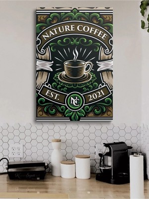 Şehzat Cafe Caffe Cafeler Kahve Büfe Büfeler Için Abstract Trend Dekoratif Kanvas Canvas Tablo Tablolar