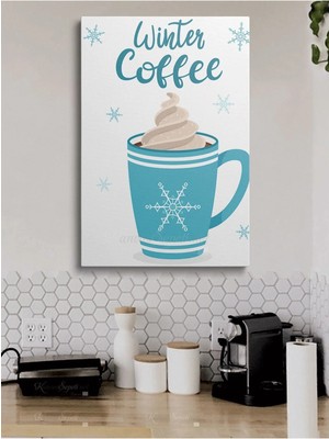 Şehzat Cafeler Kahve Büfe Büfeler Için Abstract Trend Dekoratif Kanvas Canvas Tablo