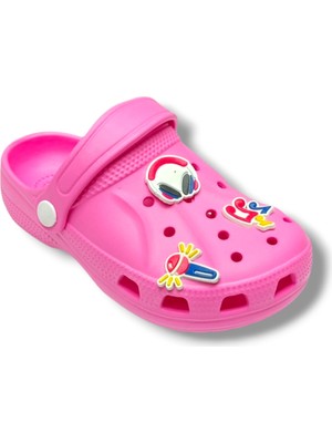 Apella E300-3-26 Kulaklık Mikrofon Süslü Sabo Kız Çocuk Terlik&sandalet 31-35