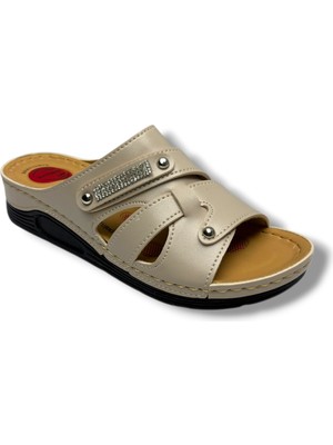 Serra 1135-26 Anatomik Masaj Taban Taşlı Tokalı Kadın Terlik