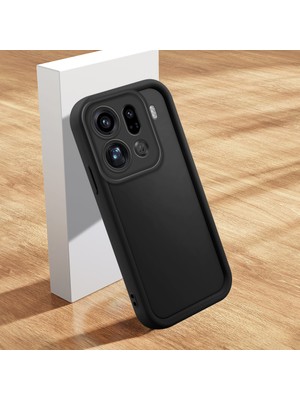 HONTINGA Oppo Find X9 Pro 5g ile Uyumlu Kılıfı Düşüme Önleyici Basitlik Anti Düşme Kamera Korumali Şirin Siyah Desen Yumuşak Silikon Telefon Kılıfı Kadın ve Erkek Için Uygundur K2-0000