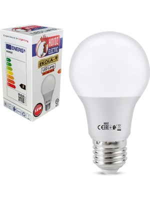 Horoz Ekola-15 LED Ampul Beyaz 6400K 220V 15W 1500LM E27