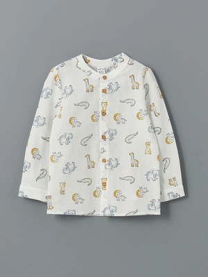 Lc Waikiki Yeni Sezon Hakim Yaka Baskılı Erkek Bebek Gömlek