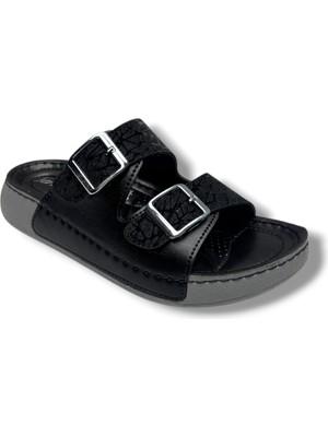 Serra 4005-1-26 Siimli Baskı Deri Çift Tokalı Anatomik Kadınterlik