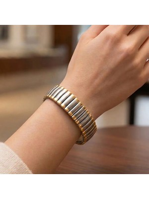 Pigado Paslanmaz Çelik Bileklik Elastik Yeni Moda Kombin Bileklik