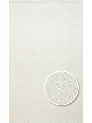 Eko Halı Oslo Osl Plaın Whıte Hav Toz Vermez Hasır Dokuma Modern Makine Halısı