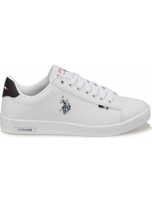 U.S. Polo Assn. Franco Dhm Erkek Sneaker Ayakkabı Beyaz Suni Deri Düz Tabanlı