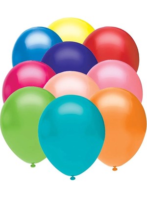 Balonevi Balon Baskısız Karışık Renk (100 Lü Paket)
