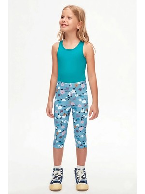Spring Branch Kız Çocuk Desenli Diz Altı Tayt Kapri