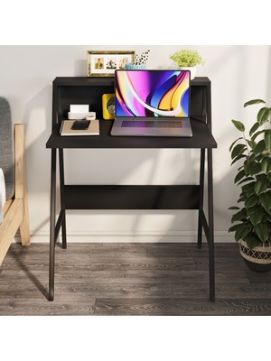 Ayz Piyano Çalışma Masası Çocuk Masası Oyuncu Masası Mutfak Masası Çok Amaçlı Masa Siyah - Siyah