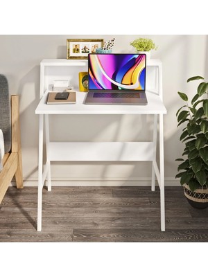 Ayz Piyano Çocuk Çalışma Masası Oyuncu Masası Mutfak Masası Makyaj Çok Amaçlı Masa Beyaz - Beyaz