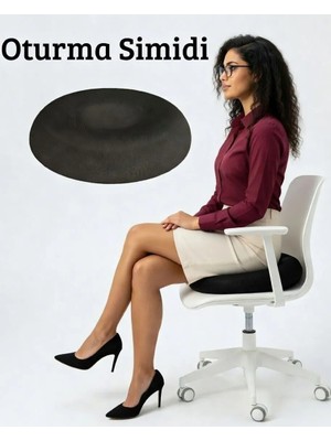 Tam12 Koltuk Sandalye Yastığı Ortopedik Oturma Simidi Basur İçin Açık Halka Şeklinde Tasarım