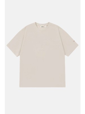 Vaneda Vany Erkek Regular Fit Bisiklet Yaka T-Shirt Bej