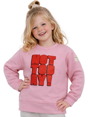 Hupalupa Store Hupalupa Basic Sweatshirt Pembe Not Today 7-8 Yaş
