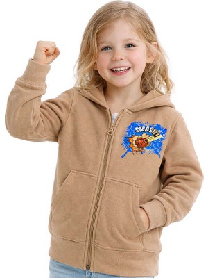 Hupalupa Store Hupalupa Kapüşonlu Sweatshirt Bej Smash 5-6 Yaş