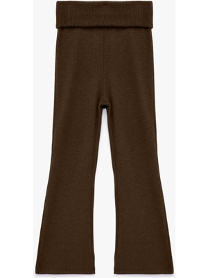 Koton Viskon Karışımlı Slim Fit Ispanyol Paça Pantolon